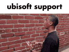 Ubisoft Man Speaking To Wall GIF - Ubisoft Man Speaking To Wall Talking To Brick Wall GIFs