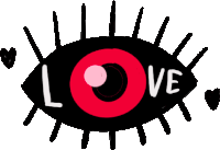 Love Eyes Vision Sticker - Love Eyes Vision Eyes Stickers