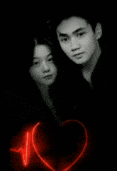 a black and white photo of a heart with the words hey on the bottom