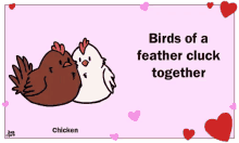 Birds Of A Feather Cluck Together GIF - Birds Of A Feather Birds Ofa Feather Cluck Together GIFs