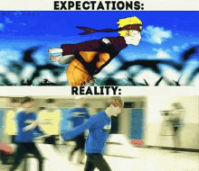 Naruto Run Expectations GIF - Naruto Run Expectations Reality GIFs