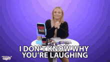 I Dont Know Why Youre Laughing Cat Warner GIF