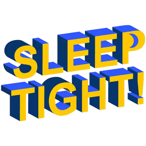 Sleep Tight Goodnight Sticker - Sleep Tight Goodnight Sweet Dreams Stickers