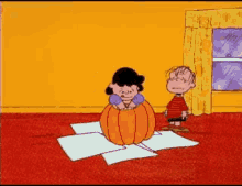 Pumpkin GIF - Pumpkin Charlie Brown Halloween GIFs
