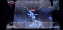 a screen shot of a video game with the words shoot me in the face on it