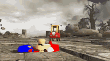 Smg4 Mario GIF - Smg4 Mario Chased By Angry Mob GIFs