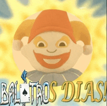 a picture of a clown with the words balotros dias written below him