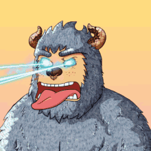 Laser Eyes Monfters GIF