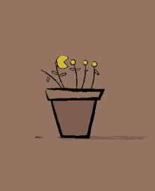 Flower Pot Pacman GIF - Flower Pot Pacman Pacman Flower GIFs