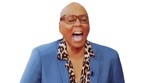 Laughing Rupaul Sticker - Laughing Rupaul Rupaul’s Drag Race Stickers