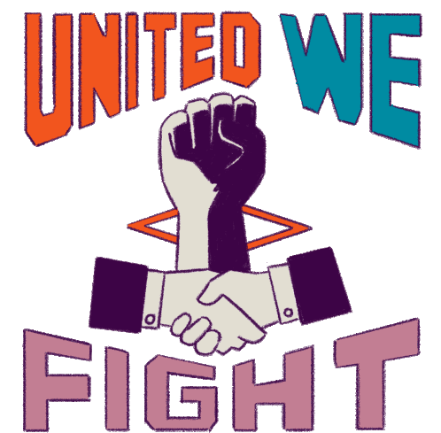 United We Fight United Sticker - United We Fight United Keep Fighting Stickers