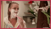 Parks And Recreation Leslie Knope GIF - Parks And Recreation Leslie Knope Shave GIFs