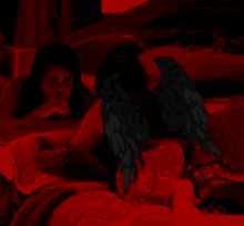 Gretchen Devil Wings GIF - Gretchen Devil Wings Red Light GIFs