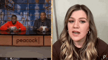 Kelly Clarkson Embarrassed GIF - Kelly Clarkson Embarrassed Cover Your Face GIFs
