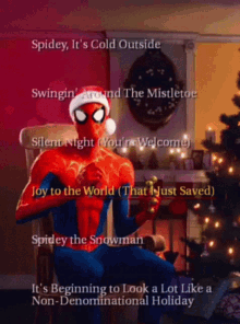 Spider Man GIF - Spider Man Christmas GIFs