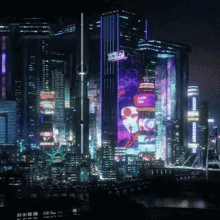 the neon arcade cyberpunk2077 city