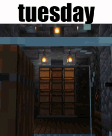 Teal Minecraft Tuesday GIF