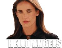Hello Angels Greetings Sticker - Hello Angels Greetings Angels Stickers