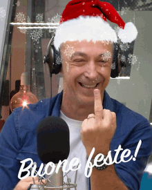 auguri buone feste happy holidays merry christmas middle finger