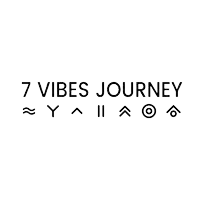 a white background with the words 7 vibes journey written on it
