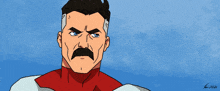 a drawing of a man with a mustache and the year 2021 on the bottom right