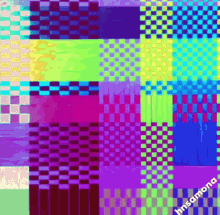 a colorful background with the word hnsamona on it