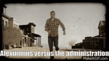Alexis Versus The Administration Running Away GIF - Alexis Versus The Administration Running Away Tumbleweed GIFs
