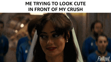 Me Trying To Look Cute In Front Of My Crush Lucy Maclean GIF - Me Trying To Look Cute In Front Of My Crush Lucy Maclean Fallout GIFs