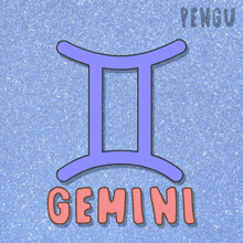 penguins in the shape of the letter i and the name gemini