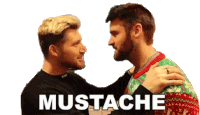 Mustache Duo Sticker - Mustache Duo Beard Stickers