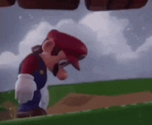 Mario Mario Depressed GIF - Mario Mario Depressed Mario Walking In Rain GIFs
