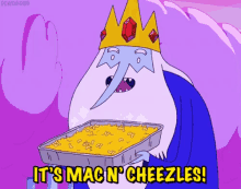 Mac N Cheezles GIF - Adventure Time Ice King Mac And Cheese GIFs