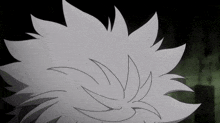 a drawing of a person 's hair with a black background