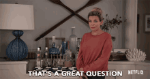Thats A Great Question June Diane Raphael GIF - Thats A Great Question June Diane Raphael Brianna Hanson GIFs