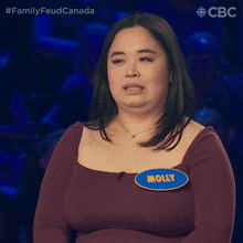Oh No Molly GIF - Oh No Molly Family Feud Canada GIFs