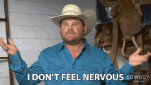 I Dont Feel Nervous Ethan Treadwell GIF - I Dont Feel Nervous Ethan Treadwell Ultimate Cowboy Showdown GIFs