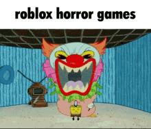 Spongebob Not Scared GIF - Spongebob Not Scared Roblox Horror Games GIFs