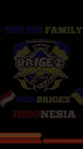 a black background with the words brigez abadi in red