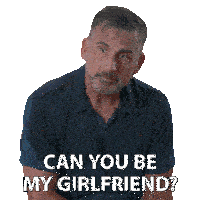 a man with a beard is asking if he can be his girlfriend