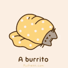 Pusheen Cat Burrito GIF - Pusheen Cat Burrito Cat GIFs
