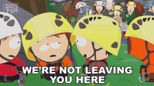 Were Not Leaving You Here Stan Marsh GIF - Were Not Leaving You Here Stan Marsh Kyle Broflovski GIFs