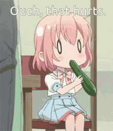 anime eating oof cucumber