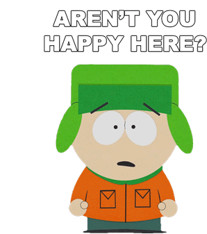 Arent You Happy Here Kyle Broflovski Sticker - Arent You Happy Here Kyle Broflovski South Park Stickers