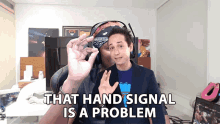 that hand signal is a problem rucka rucka ali itsrucka its a problem dont do that