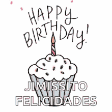 happy birthday to you celebrate wish cupcake