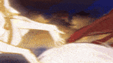 a close up of a person 's face in a blurry picture .