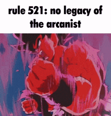 rule 521 : no legacy of the arcanist is written on a cartoon