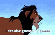 Scar The Lion King GIF - Scar The Lion King I Despise GIFs