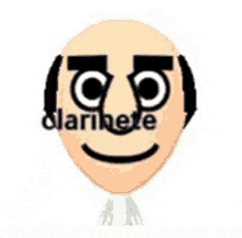 a cartoon character with a bald head and a smile on his face