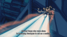 a cartoon scene with the words " allowed those who were close to becoming new types to act as a medium "